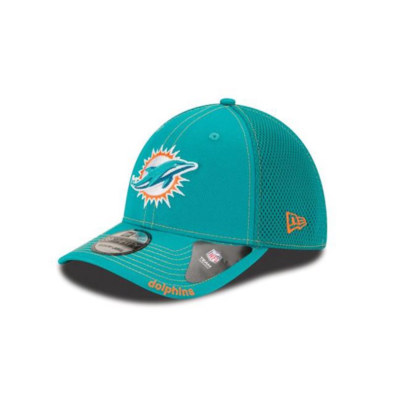 NFL Miami Dolphins Neo 39Thirty Stretch Fit (QGM7732) - Blue New Era Caps